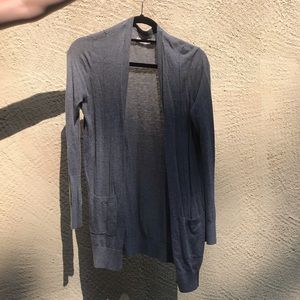 Gray Cardigan with Two Pockets
